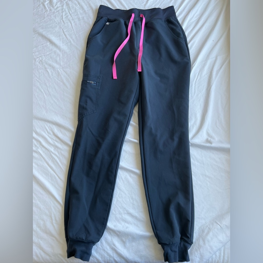 FIGS High-Waisted Zamora Scrub pants - Small Regular NIGHT SKY